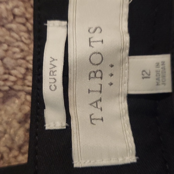 New with tags Talbots curvy size 12 black pants - Picture 3 of 6